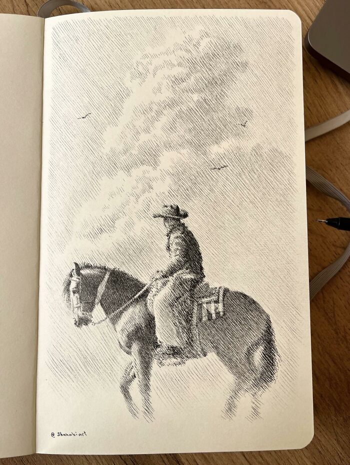This Artist Turns A Simple Sketchbook Into A Window Of Imagination And Quiet Reflection (40 Pics)