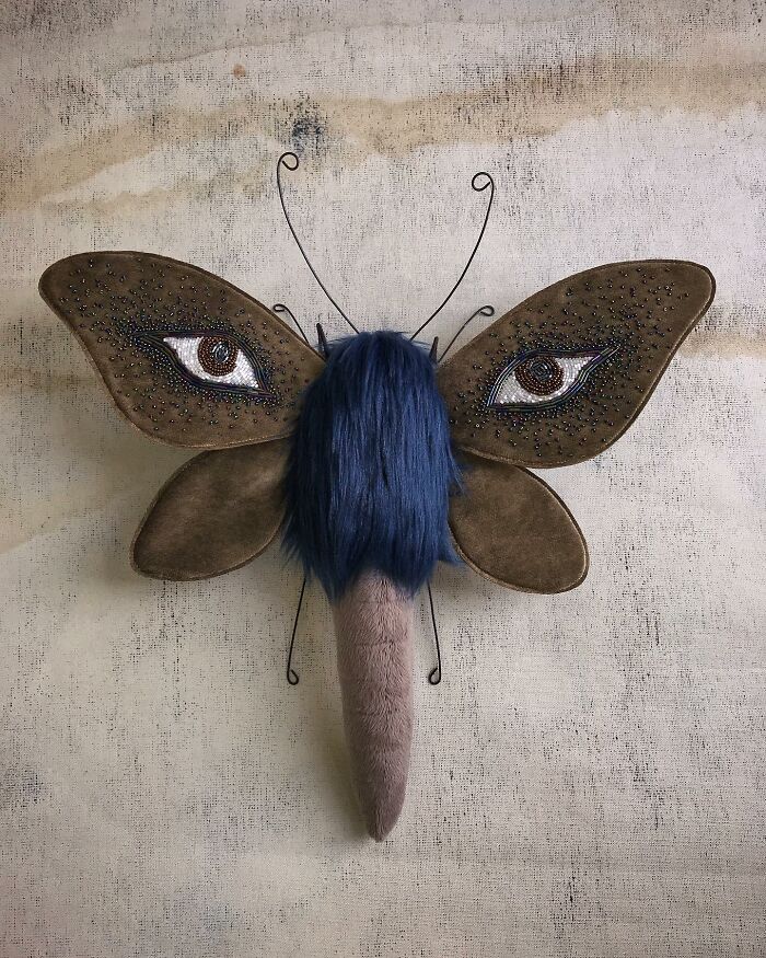 34 Textile Moth Sculptures By Larysa Bernhardt That Look Like They Flew Out Of A Dream