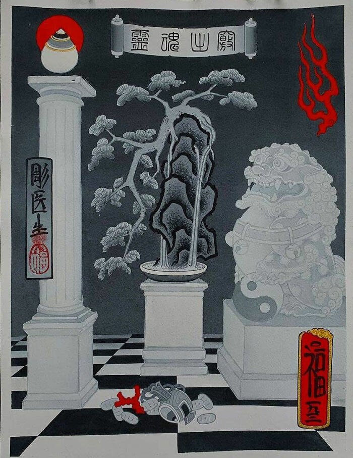 This Page Shared 62 Paintings By Tattoo Artists That Prove Their Talent Goes Far Beyond Skin