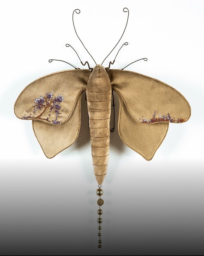 34 Textile Moth Sculptures By Larysa Bernhardt That Look Like They Flew Out Of A Dream