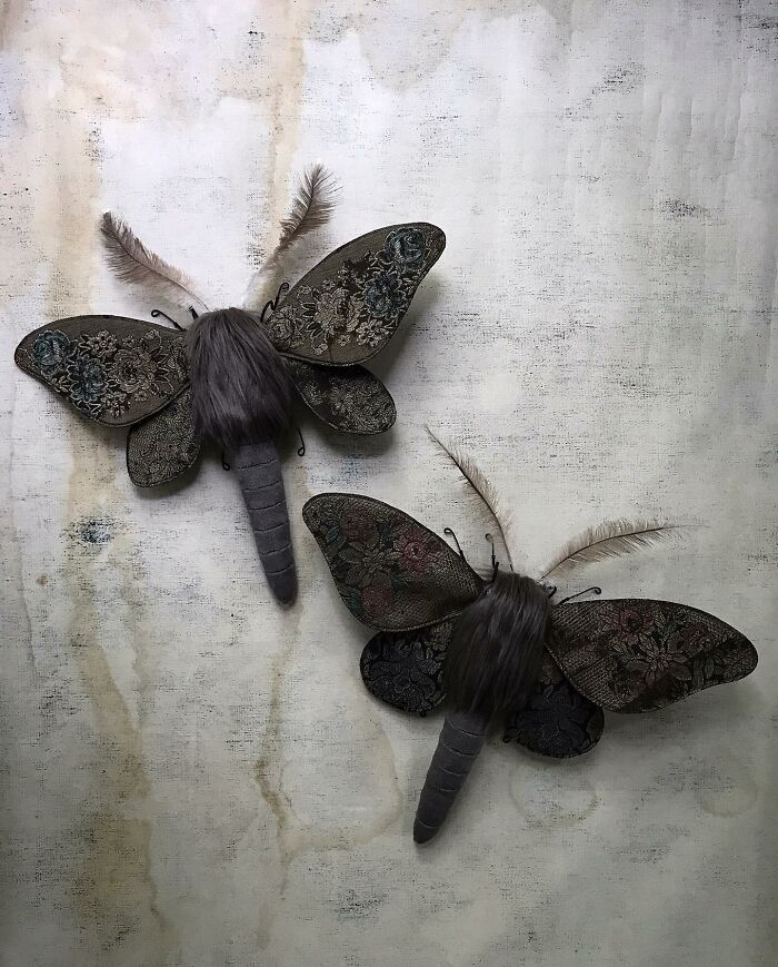 34 Textile Moth Sculptures By Larysa Bernhardt That Look Like They Flew Out Of A Dream