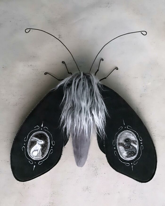34 Textile Moth Sculptures By Larysa Bernhardt That Look Like They Flew Out Of A Dream