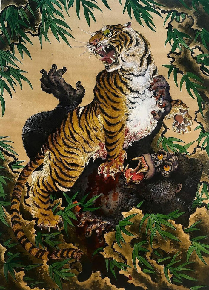 This Page Shared 62 Paintings By Tattoo Artists That Prove Their Talent Goes Far Beyond Skin