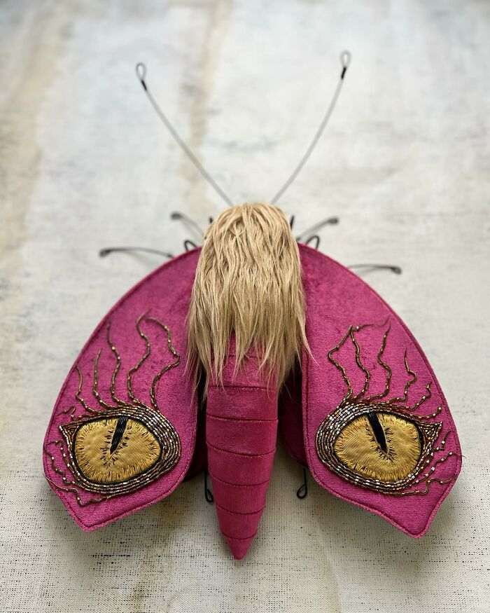 34 Textile Moth Sculptures By Larysa Bernhardt That Look Like They Flew Out Of A Dream