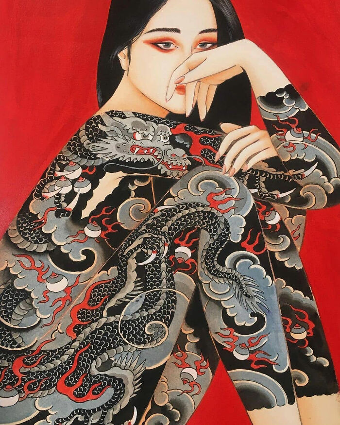 This Page Shared 62 Paintings By Tattoo Artists That Prove Their Talent Goes Far Beyond Skin