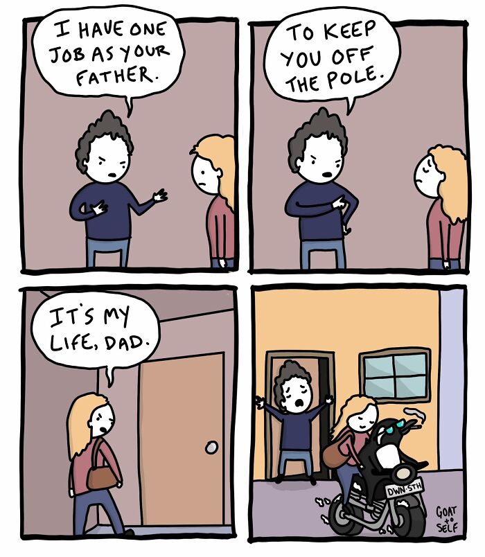 30 Absurd And Brilliant “Goat To Self” Comics By Cameron Spires That Take Humor To Unexpected Extremes (New Pics)