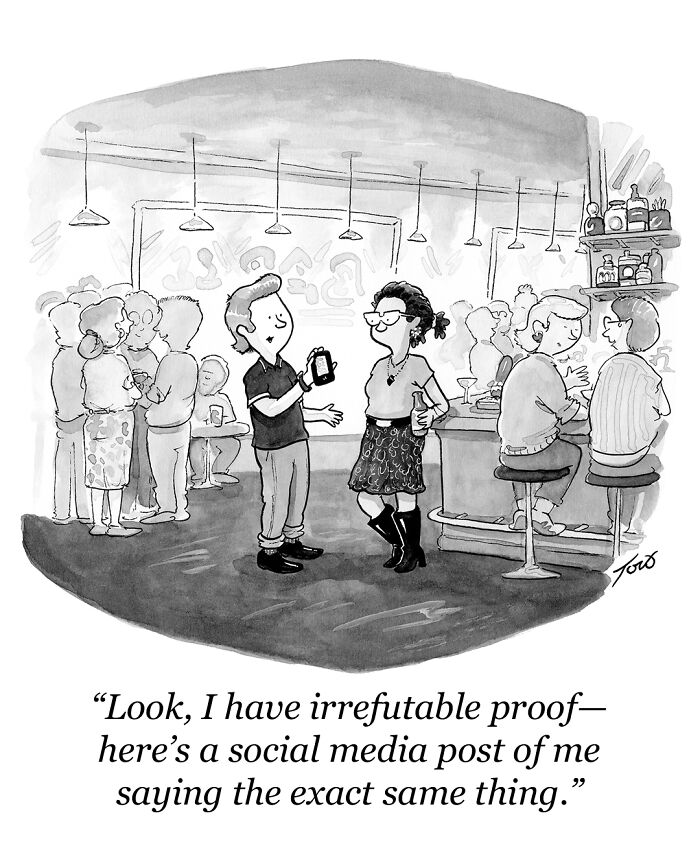 63 Brilliant One-Panel Comics By Tom Toro That Are Funny, Smart, And Slightly Uncomfortable (New Pics)