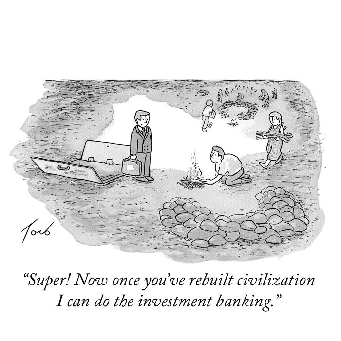 63 Brilliant One-Panel Comics By Tom Toro That Are Funny, Smart, And Slightly Uncomfortable (New Pics)