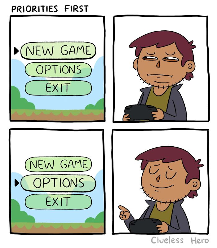 These “Clueless Hero” Comics Perfectly Capture What It Feels Like To Live Inside A Video Game (54 New Pics)