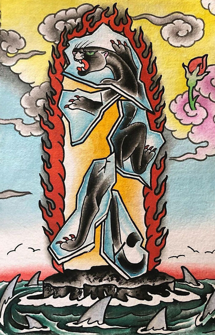 This Page Shared 62 Paintings By Tattoo Artists That Prove Their Talent Goes Far Beyond Skin