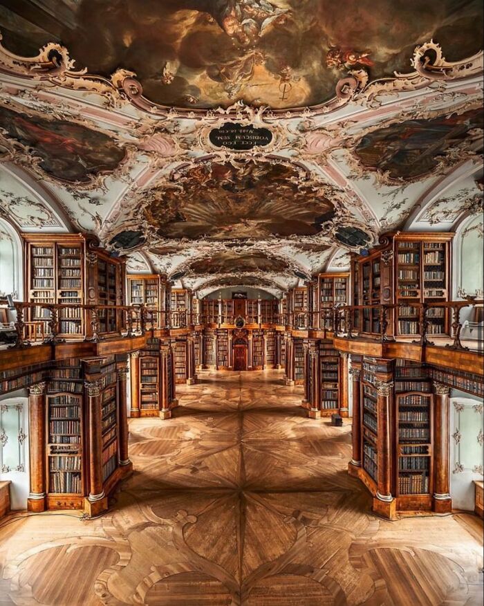 The Abbey Library Of Saint Gall In St. Gallen, Switzerland