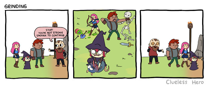 These “Clueless Hero” Comics Perfectly Capture What It Feels Like To Live Inside A Video Game (54 New Pics)