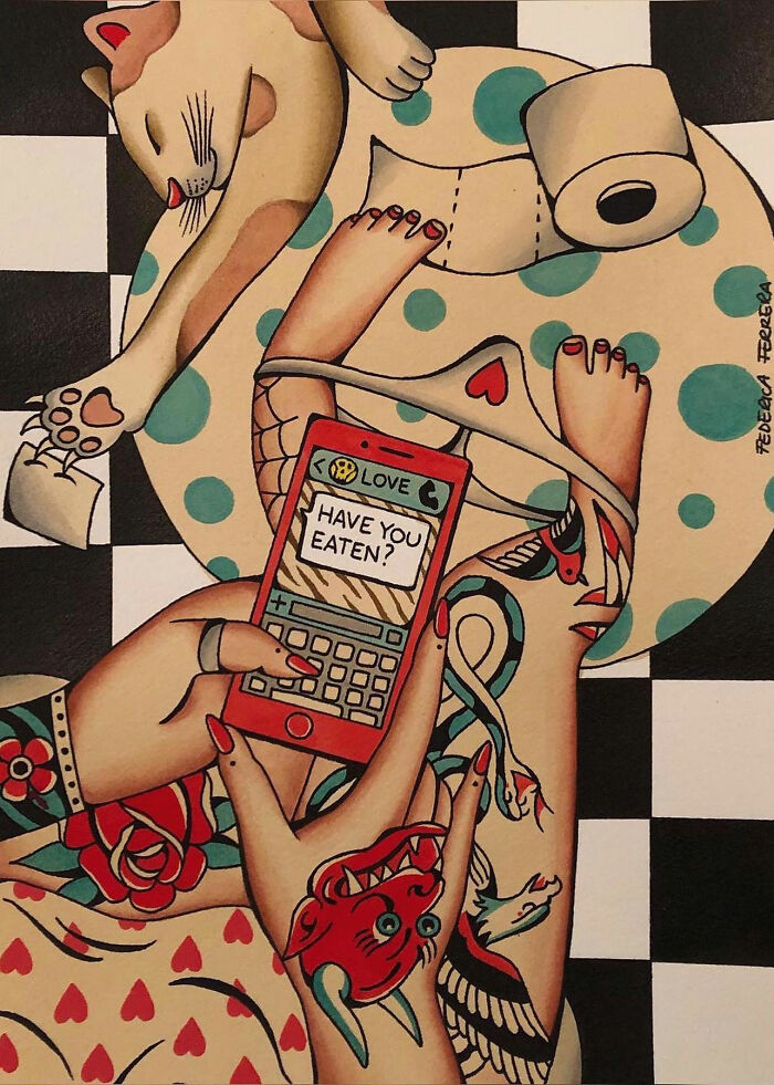This Page Shared 62 Paintings By Tattoo Artists That Prove Their Talent Goes Far Beyond Skin