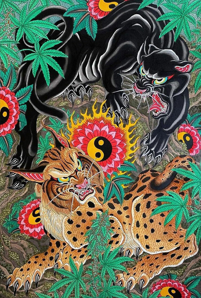 This Page Shared 62 Paintings By Tattoo Artists That Prove Their Talent Goes Far Beyond Skin