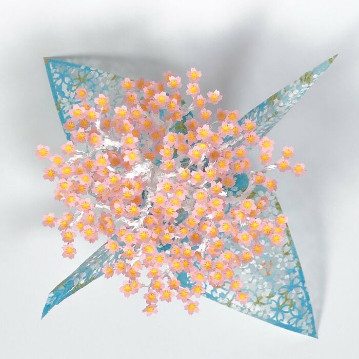 This Artist Transforms Paper Into Poetry With Thousands Of Delicate Origami Cranes