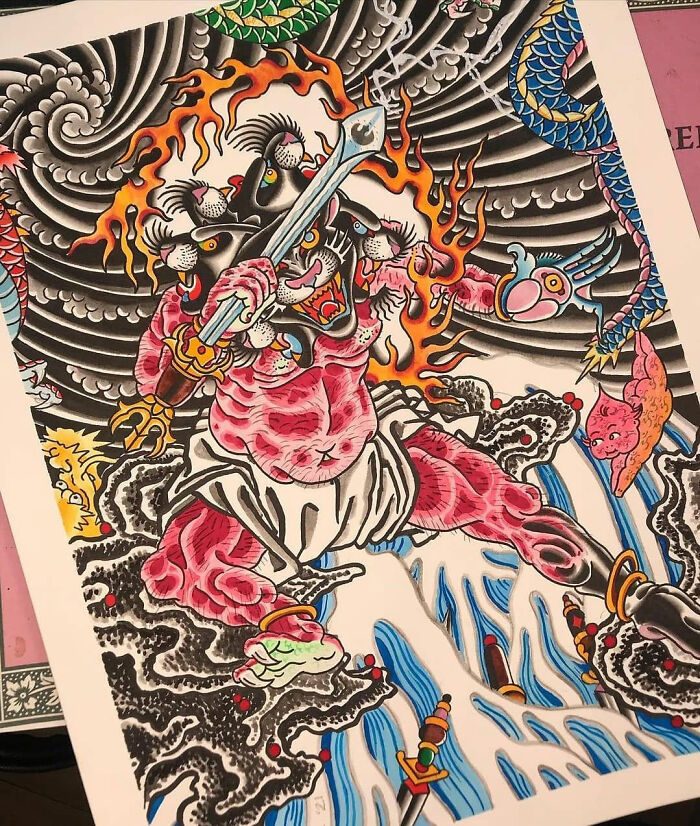 This Page Shared 62 Paintings By Tattoo Artists That Prove Their Talent Goes Far Beyond Skin