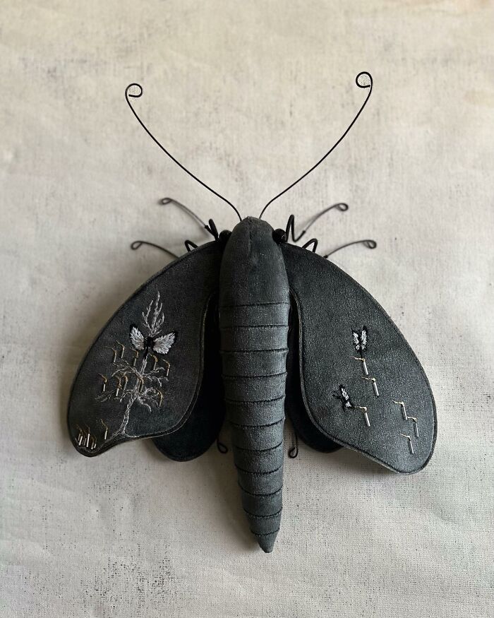 34 Textile Moth Sculptures By Larysa Bernhardt That Look Like They Flew Out Of A Dream