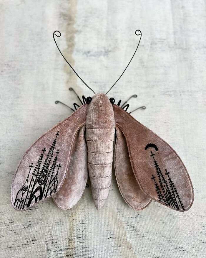 34 Textile Moth Sculptures By Larysa Bernhardt That Look Like They Flew Out Of A Dream