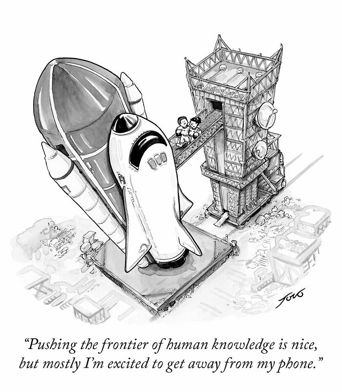 63 Brilliant One-Panel Comics By Tom Toro That Are Funny, Smart, And Slightly Uncomfortable (New Pics)