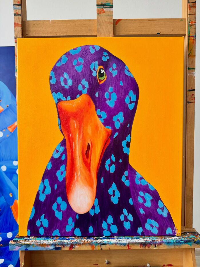 Artist Turns Geese Into Surreal Symbols In These 29 Strikingly Colorful Paintings