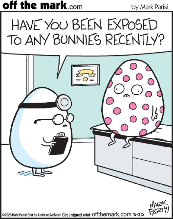 50 Hilarious Easter Comics By Mark Parisi That Prove Eggs Have Way More Drama Than We Thought