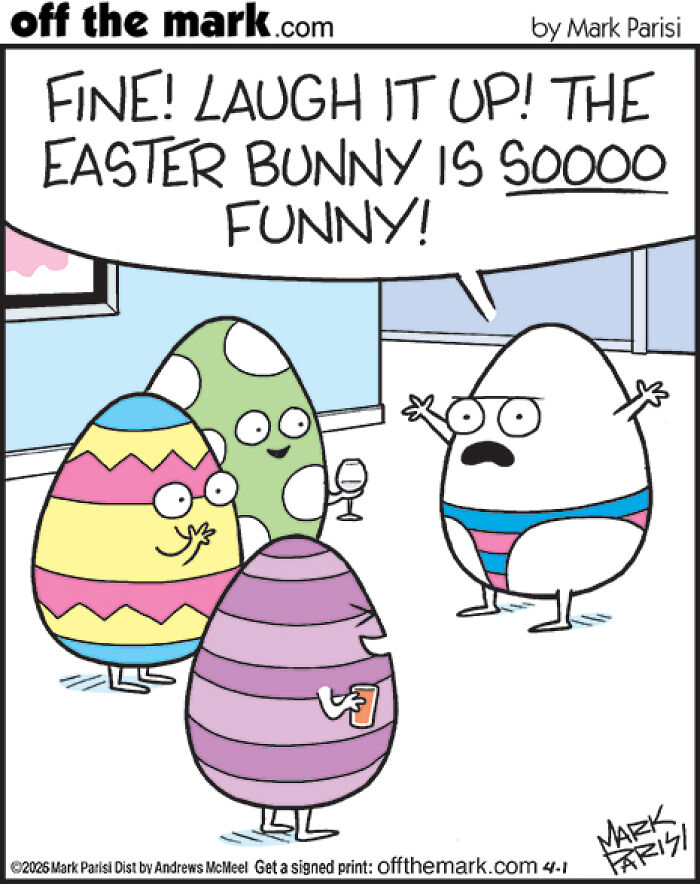 50 Hilarious Easter Comics By Mark Parisi That Prove Eggs Have Way More Drama Than We Thought
