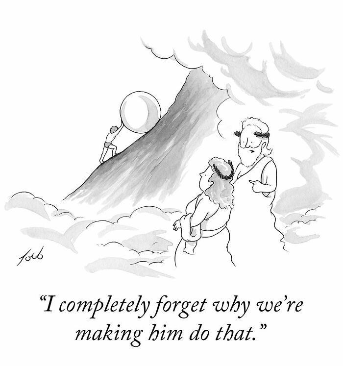 63 Brilliant One-Panel Comics By Tom Toro That Are Funny, Smart, And Slightly Uncomfortable (New Pics)