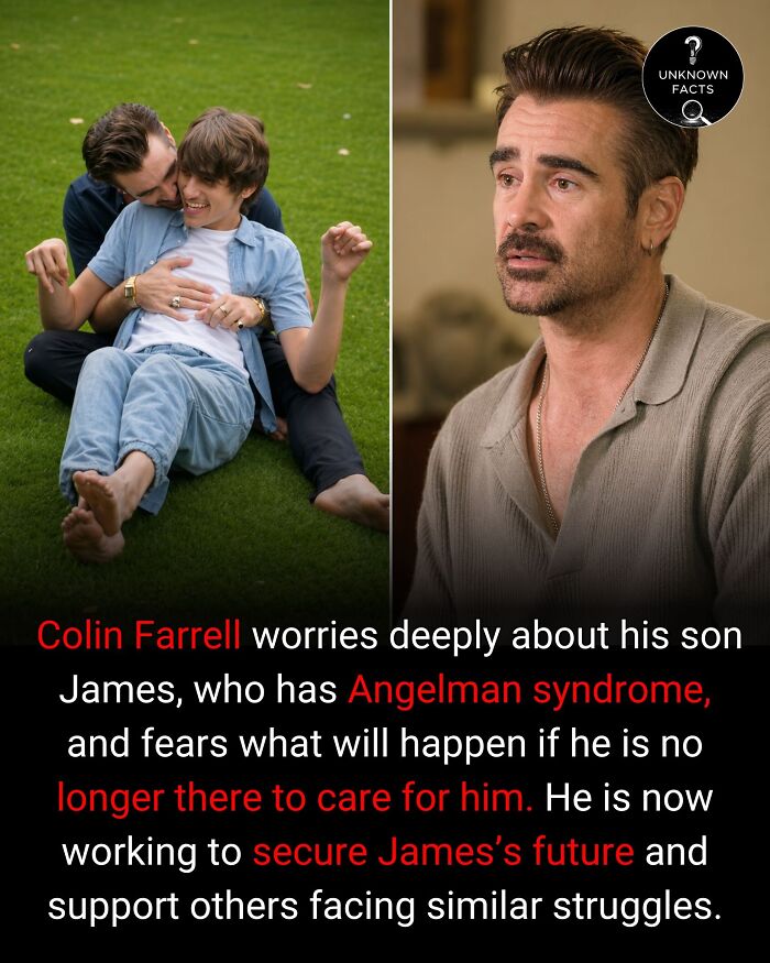 Colin Farrell and his son James. A surprisingly interesting fact about his concern for James's future.