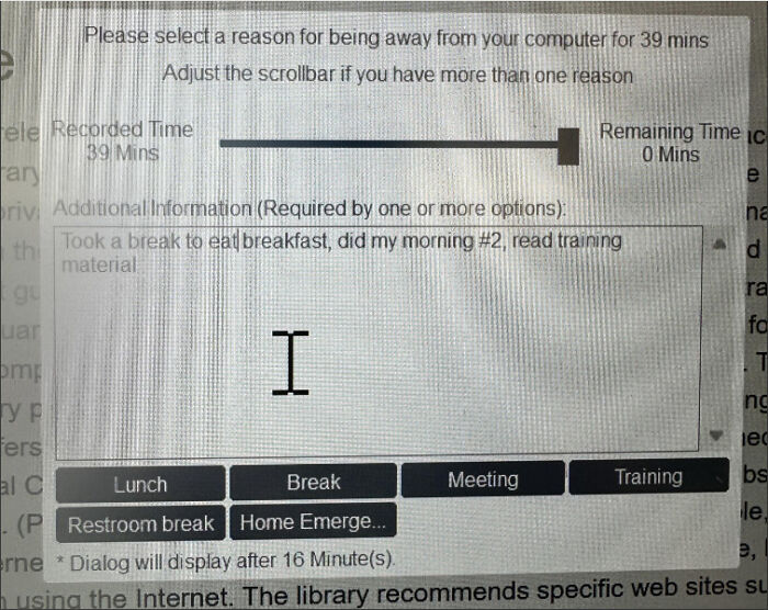 My Company Is Monitoring My Laptop Now. So I Have To Give Them A Show