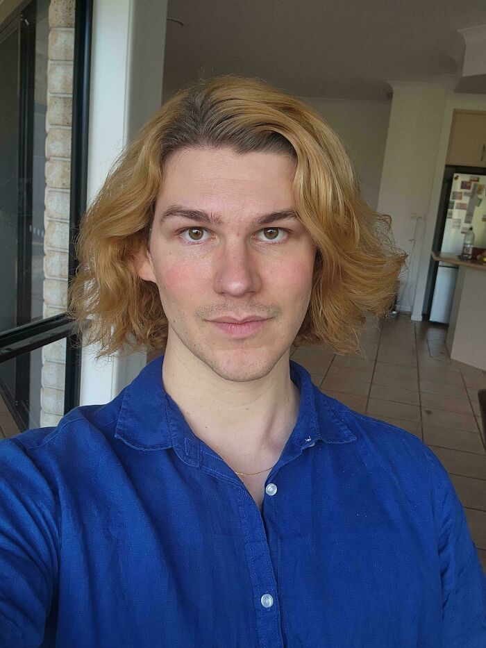 Couple Family Members Laughed At My Hair Today At Lunch, Slowly Learning Not To Give A Damn As I Like It. Happy Easter Brothers