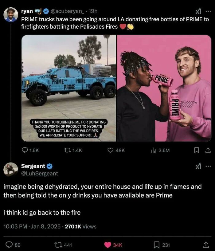 Screenshot of a depressing social media post highlighting struggles that prove we might be living in the stupidest time in history.