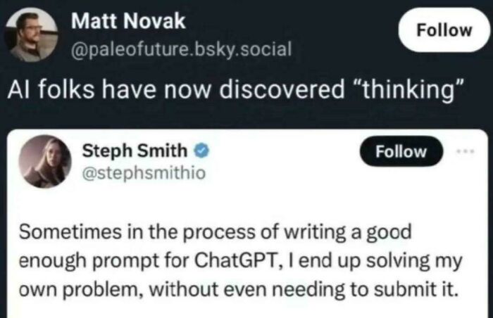 They Should Try Thinking About Thinking