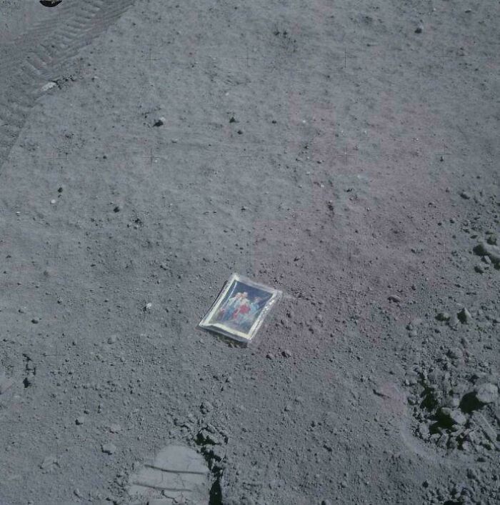 Uplifting posts: A family photo left on the moon, a much-needed break from everything.
