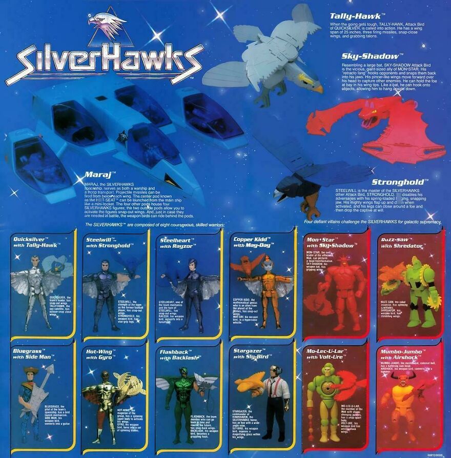 SilverHawks action figures and characters showcase 80s toys and nostalgia from parts of our lives that don’t exist anymore