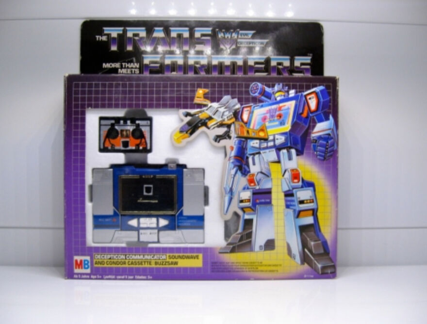 Transformers vintage toy packaging from the 80s showcasing collectible parts of a childhood that don’t exist anymore.