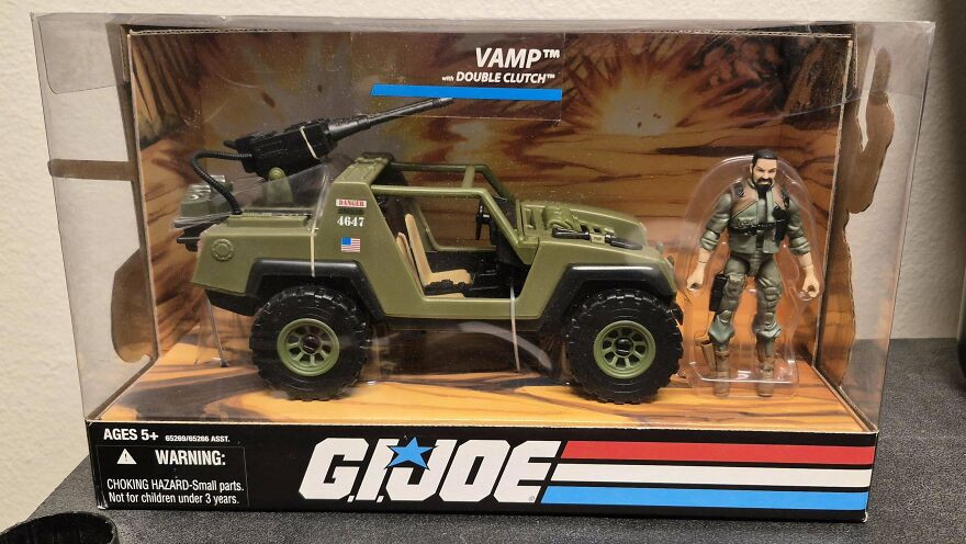 G.I. Joe action figure and vehicle toy set from the 80s, showcasing nostalgic parts of our childhood lives.