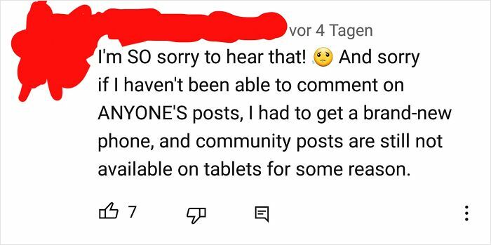 This Was On A Post About A Youtuber Having Depression