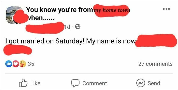 Posts About Your Wedding On The Community Page For 20k People Who Don't Know You