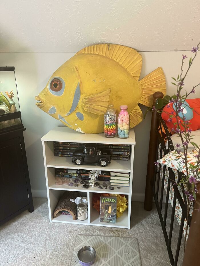 How Do I Make The Fish Look Less Scary (Removing It Is Not An Option)