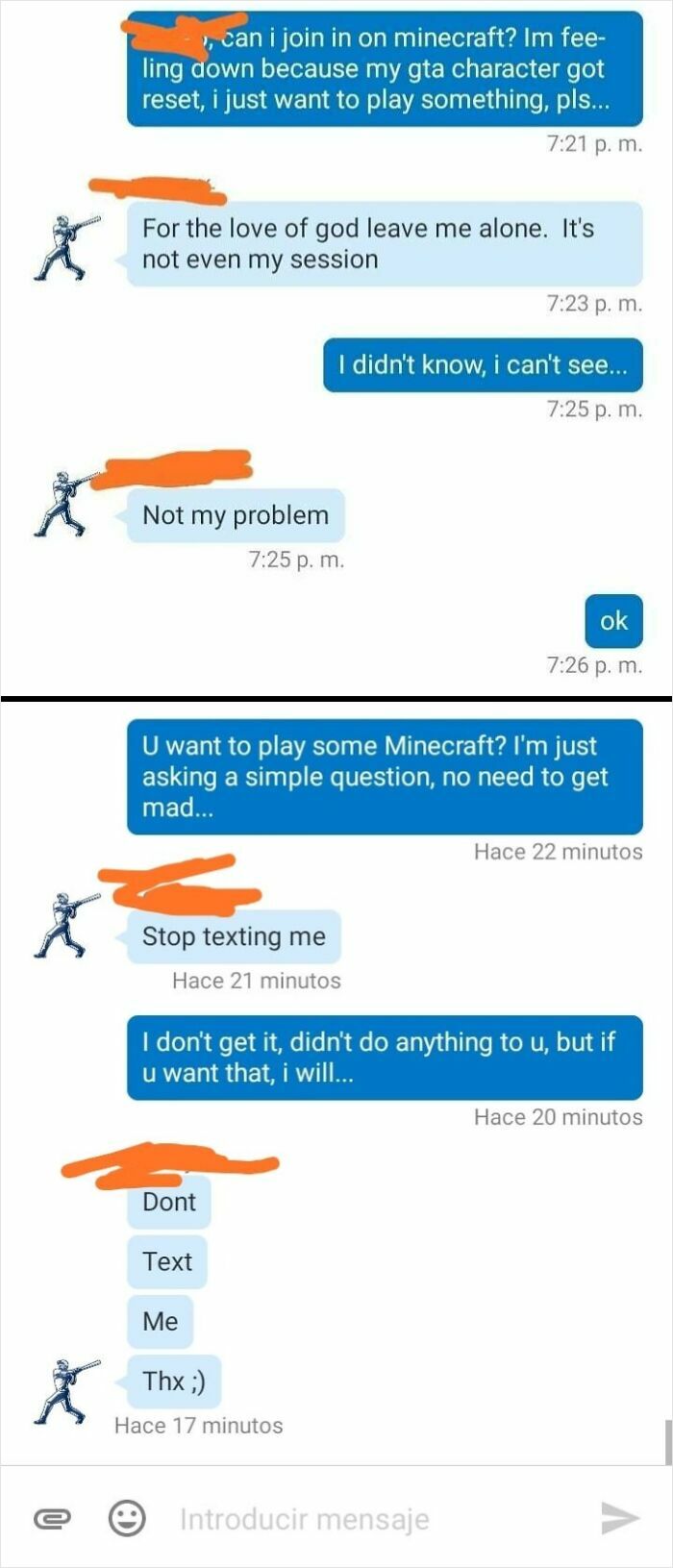 Text conversation showing a harsh exchange revealing true colors of friends, shaming rude online behavior.