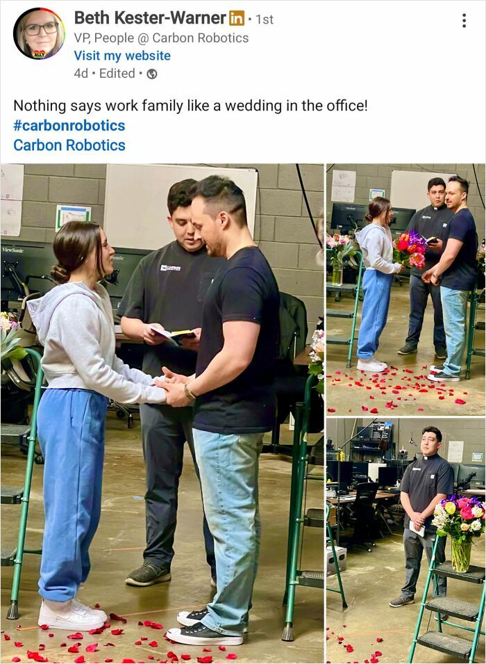 If You Don't Get Married At Work, You Aren't A Team Player