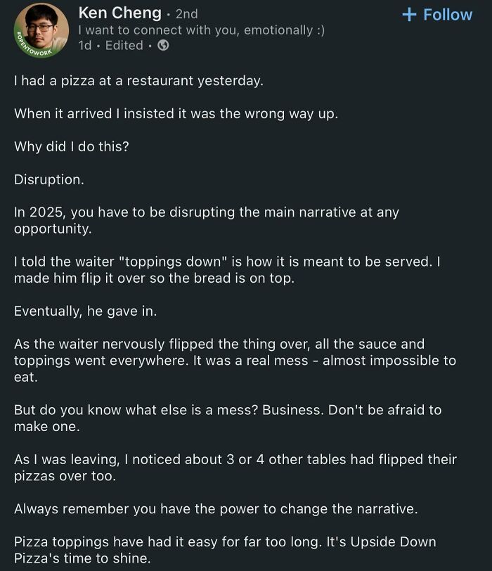 It’s True. I Was The Waiter