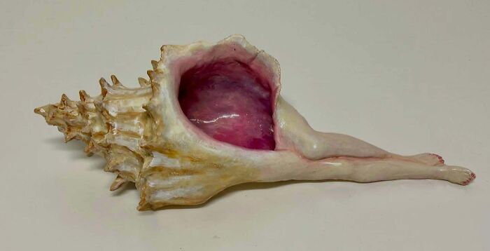 Unique Handmade Edition Of 10 Of Reclining Shells