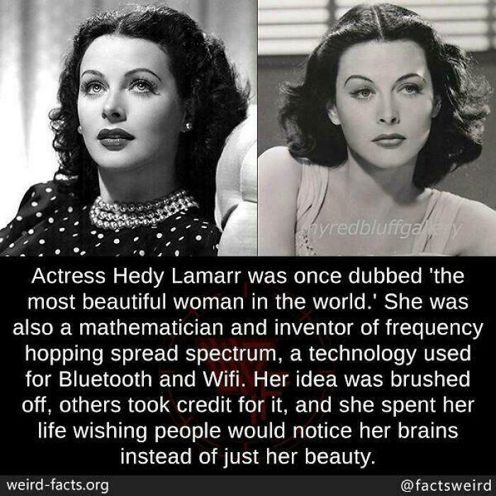 Uplifting post about Hedy Lamarr, an actress and inventor, offering a much-needed break from everything going on.