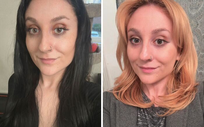 Before and after haircut transformation showing the powerful impact of a fresh hairstyle on appearance and confidence.