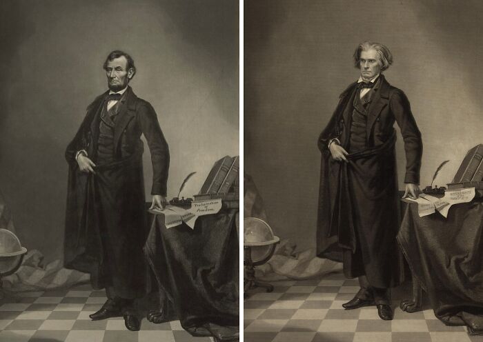 President Abraham Lincoln, Created Around 1865 By Printmaker William Pate