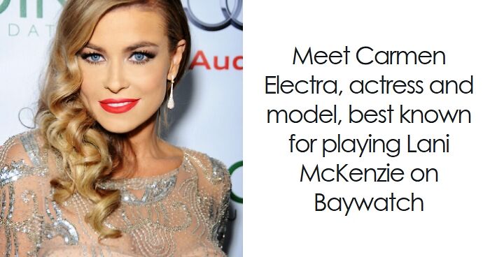 Carmen Electra: Bio And Career Highlights