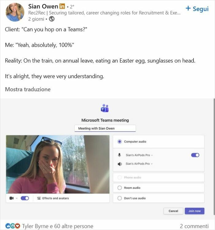It's Alright, They Were Very Understanding