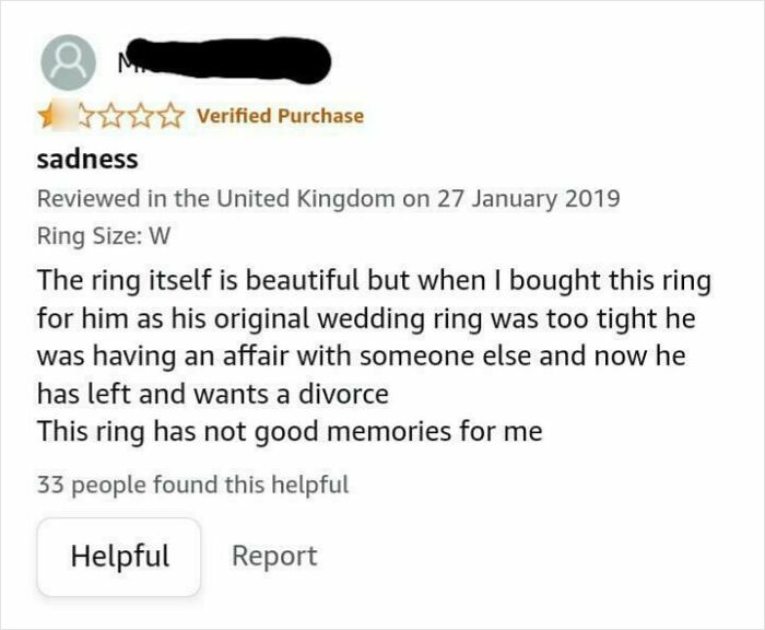 An Amazon Review About A Ring