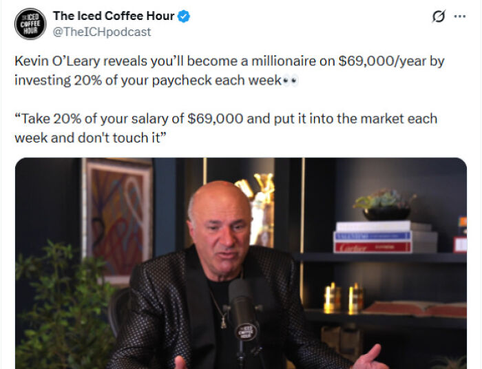 Who Has An Extra 20% To Invest? Another Out Of Touch Multi-Millionaire Has Financial Advice For Us Poor Folk